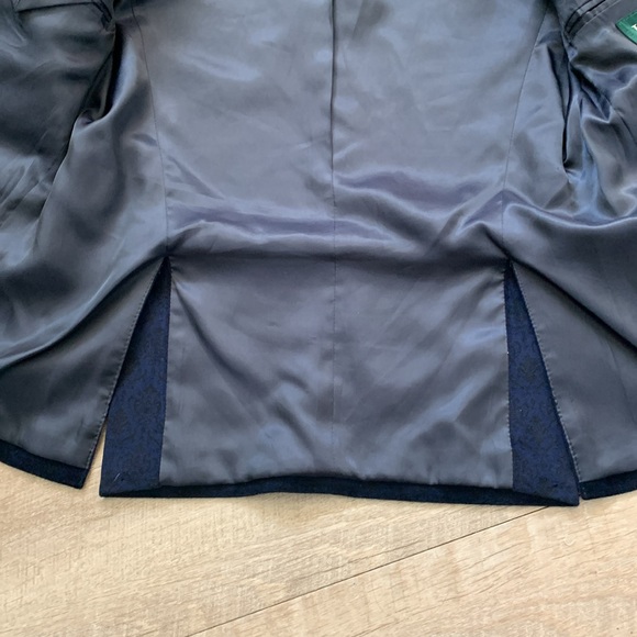 Lauren Ralph Lauren Blue Velvet Blazer - Picture 13 of 15